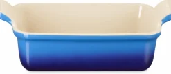 New Le Creuset Heritage Rektangulært Fad , Azure