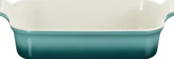 Discount Le Creuset Heritage Rektangulært Fad , Bleu Riviera