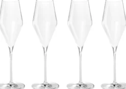 New Mousserende Vinglas 4 stk. 28 cl Champagneglas|Champagneglas