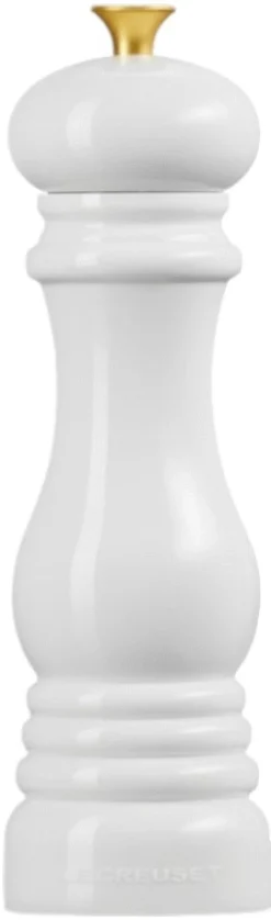 New Peberkværn m. Guld knop 21 cm, White Salt Og Peber|Salt Og Peber