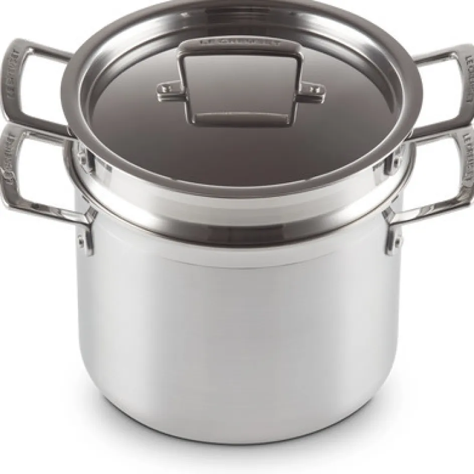 Clearance Le Creuset 3-Ply Classic Pastagryde m. Si 20 cm/5 L