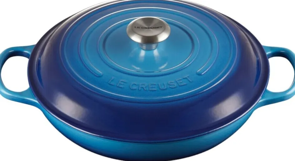 New Le Creuset Signature Buffetgryde 30 cm/3,5 L, Azure