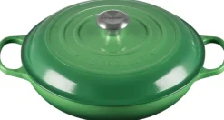 Best Le Creuset Signature Buffetgryde 30 cm/3,5 L, Bamboo Green