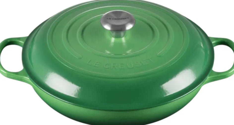Best Le Creuset Signature Buffetgryde 30 cm/3,5 L, Bamboo Green