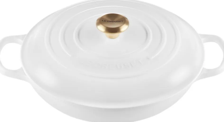 Outlet Le Creuset Signature Buffetgryde 30 cm/3,5 L, White