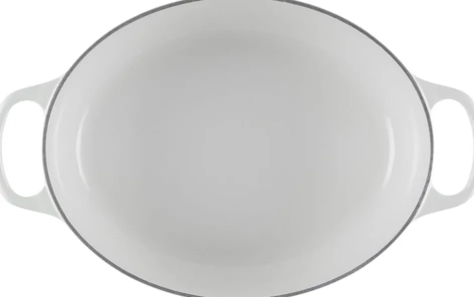 Clearance Le Creuset Signature Oval Støbejernsgryde 27 cm/4,1 L, White