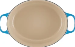 New Le Creuset Signature Oval Støbejernsgryde 31 cm/6,3 L, Azure