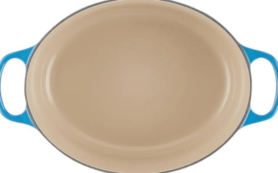 New Le Creuset Signature Oval Støbejernsgryde 31 cm/6,3 L, Azure