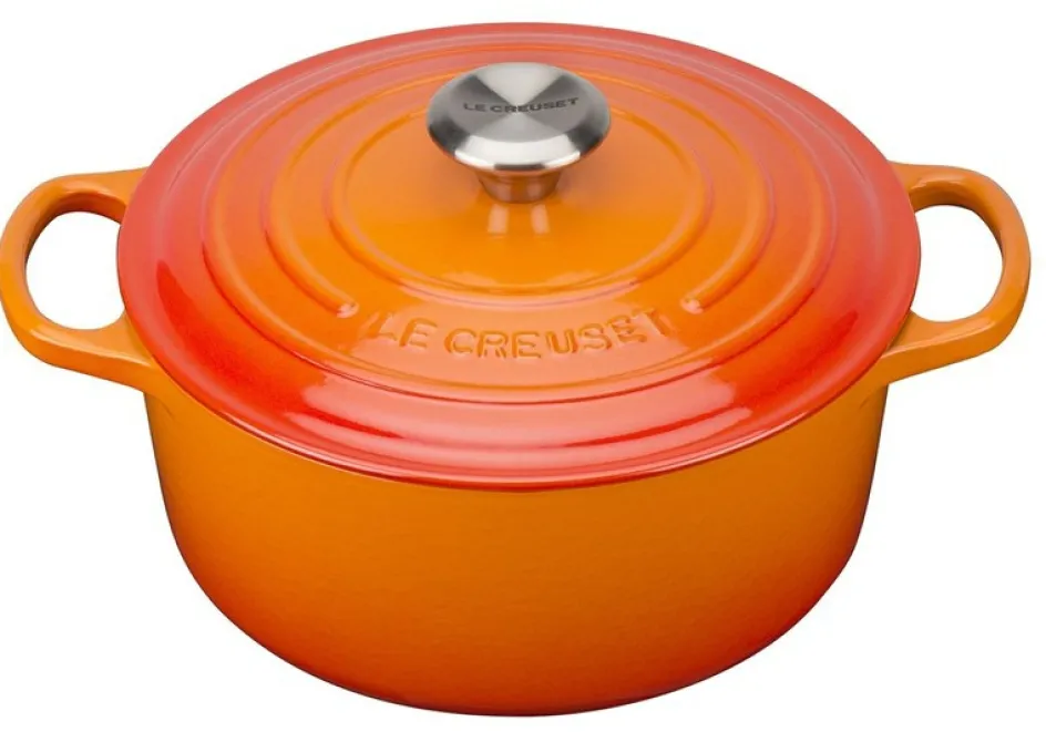 Online Le Creuset Signature Rund Støbejernsgryde 26 cm/5,3 L, Volcanic