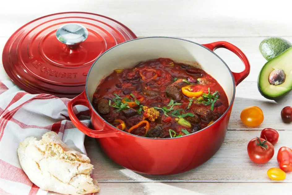 Best Le Creuset Signature Rund Støbejernsgryde 22 cm/3,3 L, Cerise