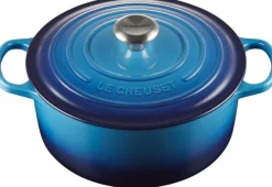 Le Creuset Signature Rund Støbejernsgryde 26 cm/5,3 L, Azure
