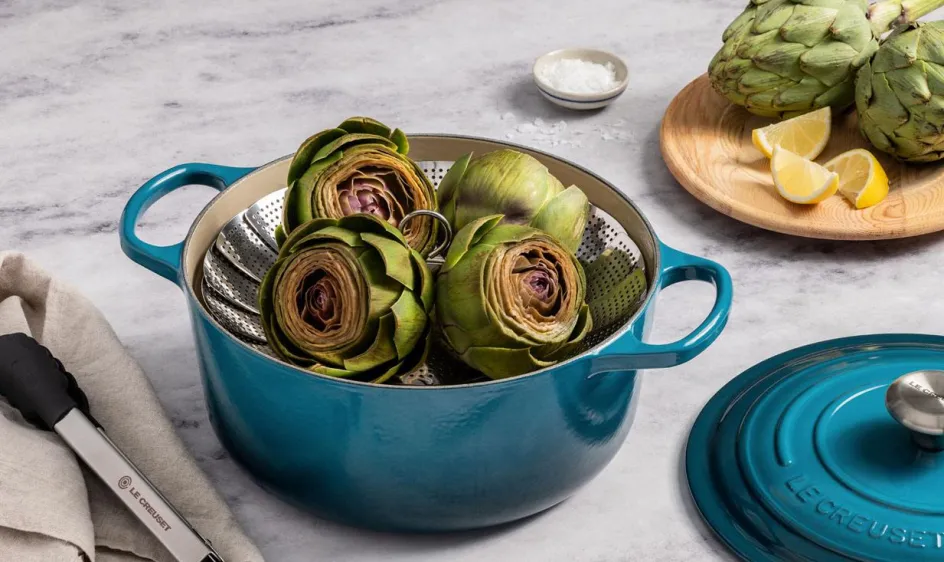 New Le Creuset Signature Rund Støbejernsgryde 24 cm/4,2 L, Deep Teal