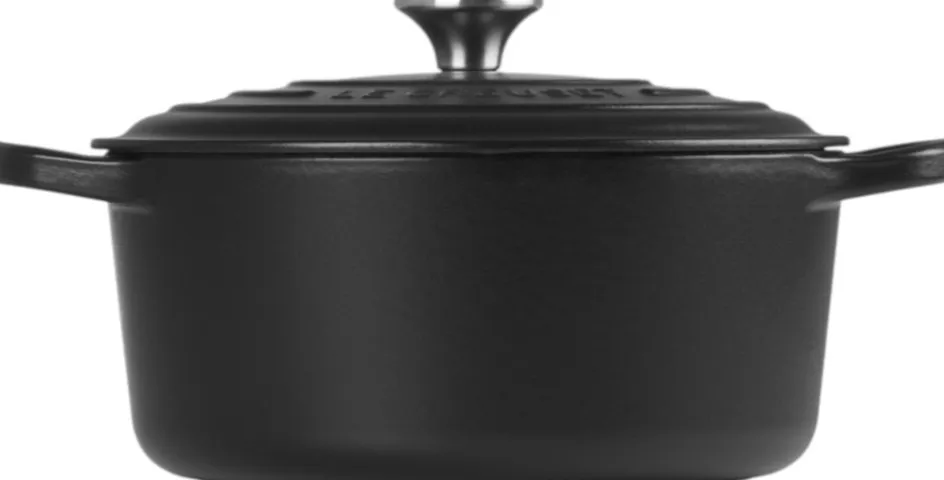 Discount Le Creuset Signature Rund Støbejernsgryde 22 cm/3,3 L, Matte Black