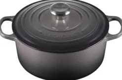 Clearance Le Creuset Signature Rund Støbejernsgryde 24 cm/4,2 L, Flint