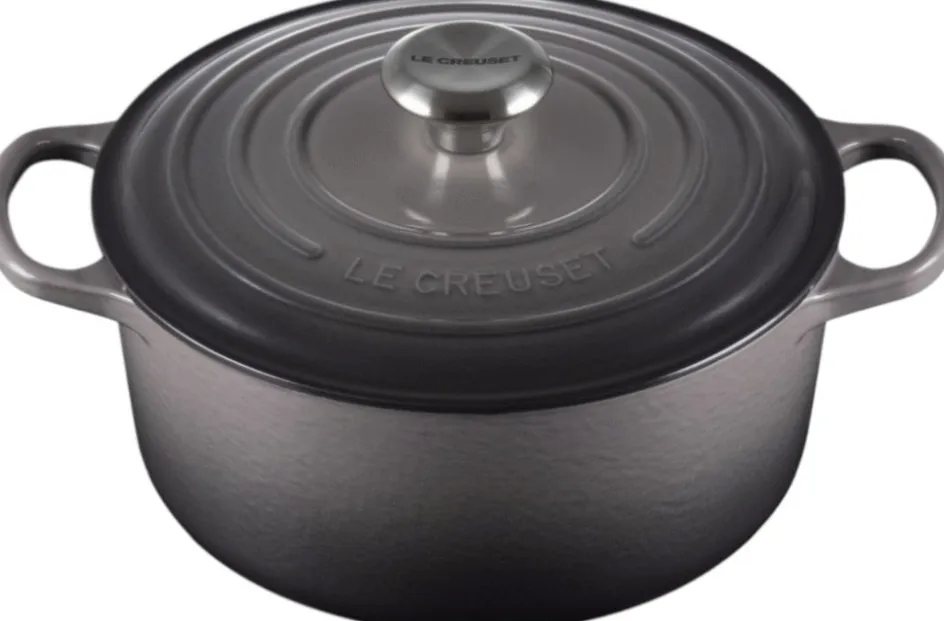 Clearance Le Creuset Signature Rund Støbejernsgryde 24 cm/4,2 L, Flint