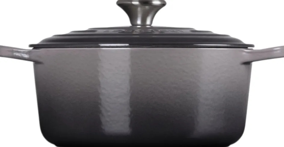 Clearance Le Creuset Signature Rund Støbejernsgryde 24 cm/4,2 L, Flint