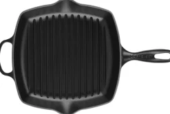 Discount Le Creuset Signature Støbejernsgrillpande 26 cm, Matte Black