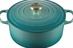 Outlet Signature Støbejernsgryde 26 cm/5,3 L, Bleu Riviera Gryder Og Kasseroller