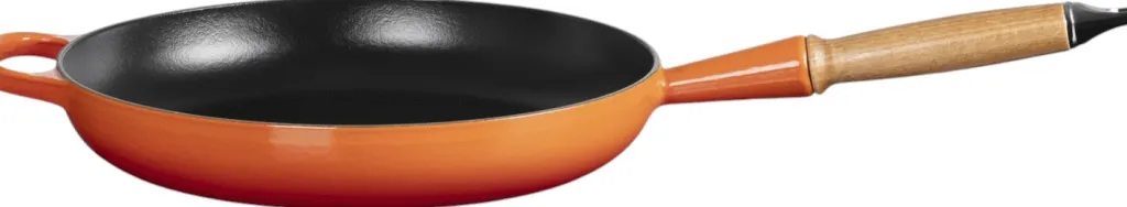 Le Creuset Pander > Signature Støbejernspande m. Træhåndtag 28 cm,