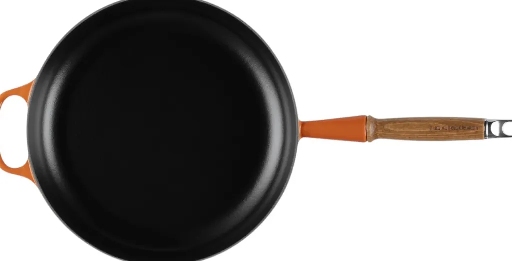 Le Creuset Pander > Signature Støbejernspande m. Træhåndtag 28 cm,