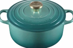 Clearance Signature Støbejernsgryde 24 cm/4,2 L, Bleu Riviera Gryder Og Kasseroller