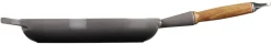 Online Le Creuset Signature Støbejernspande m. Træhåndtag 28 cm, Flint