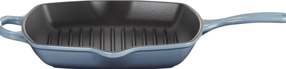 Le Creuset Signature Støbejernsgrillpande 26 cm, Chambray