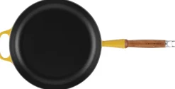 Outlet Le Creuset Signature Støbejernspande m. Træhåndtag 28 cm, Nectar