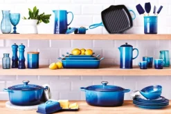 Clearance Le Creuset Signature Støbejernsgrillpande 26 cm, Azure