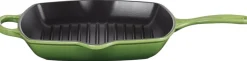 Hot Le Creuset Signature Støbejernsgrillpande 26 cm, Bamboo Green