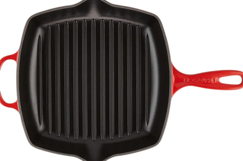 Le Creuset Signature Støbejernsgrillpande 26 cm, Cerise