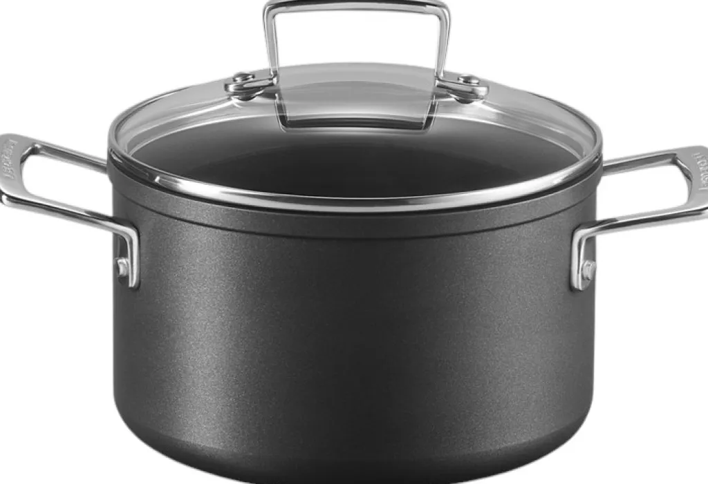 Online Toughened Non-Stick Gryde m. Glaslåg 18 cm/2,8 L, Black Gryder Og Kasseroller