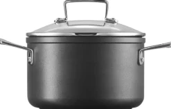 Online Toughened Non-Stick Gryde m. Glaslåg 18 cm/2,8 L, Black Gryder Og Kasseroller