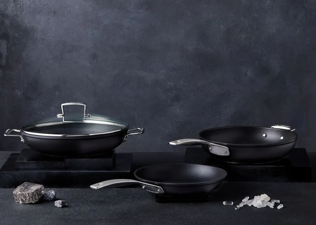 Le Creuset Pander > Toughened Non-Stick Sautergryde m. Glaslåg 30 cm/ 3,6 L, Sort