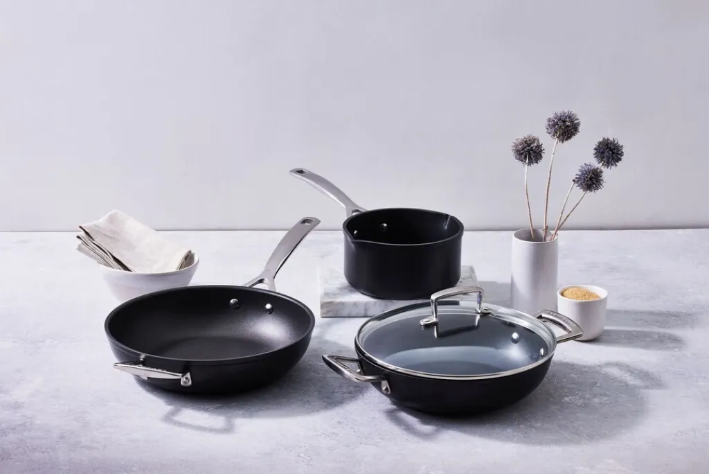 Le Creuset Pander > Toughened Non-Stick Sautergryde m. Glaslåg 30 cm/ 3,6 L, Sort