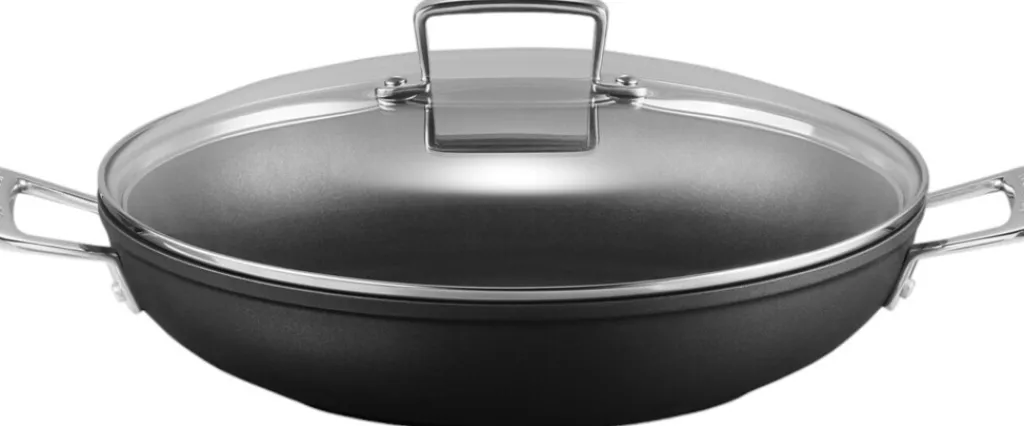 Le Creuset Pander > Toughened Non-Stick Sautergryde m. Glaslåg 30 cm/ 3,6 L, Sort