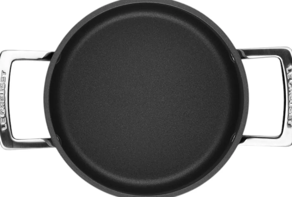 Clearance Le Creuset Toughened Non-Stick Gryde m. Glaslåg 24 cm/6,0 L, Black