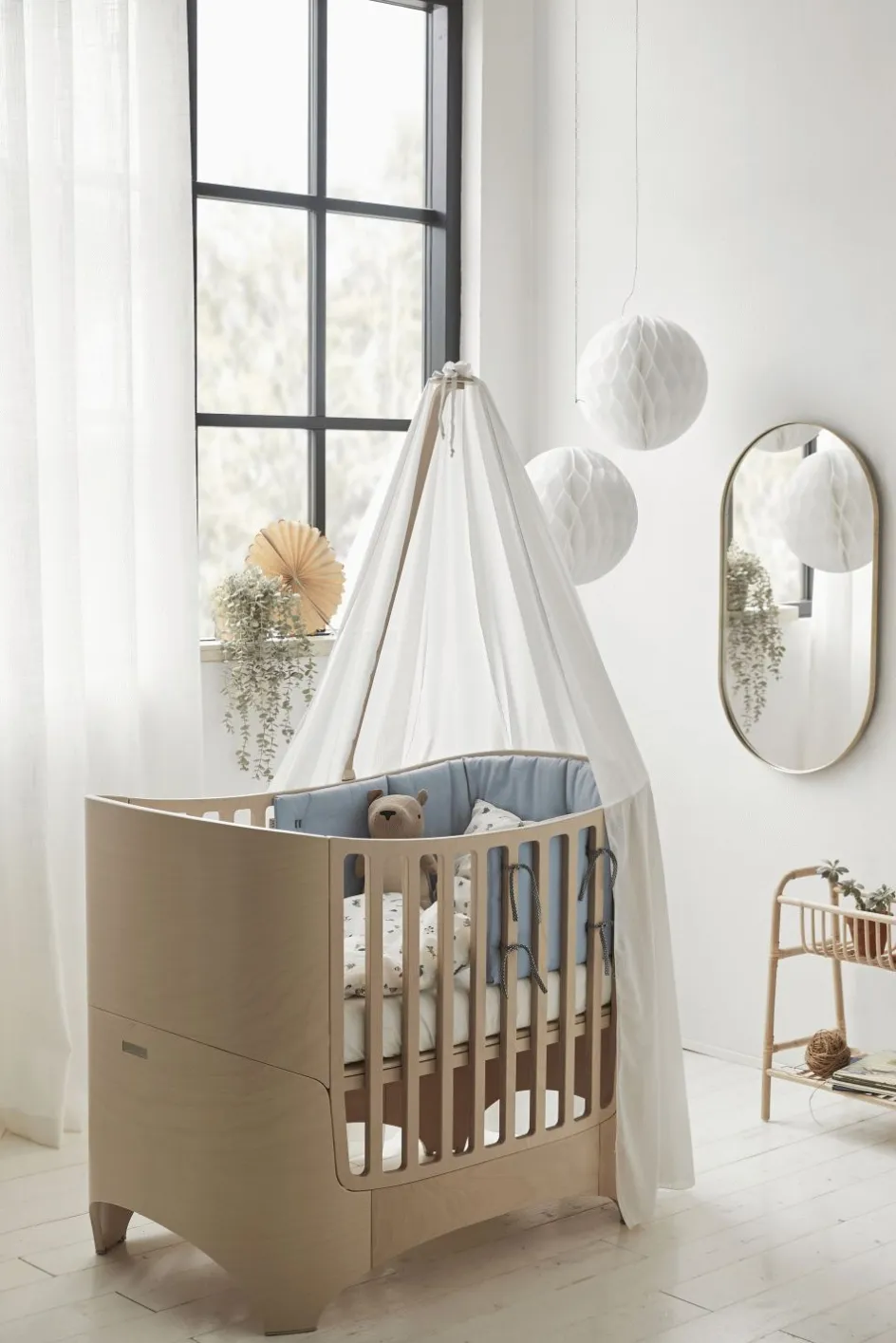 Online Leander Himmel til Classic Babyseng 180 cm, Hvid