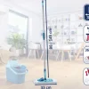 Discount Leifheit PowerClean M Gulvvasker Teleskopskaft, Turkis