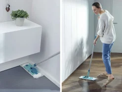 Discount Leifheit PowerClean M Gulvvasker Teleskopskaft, Turkis