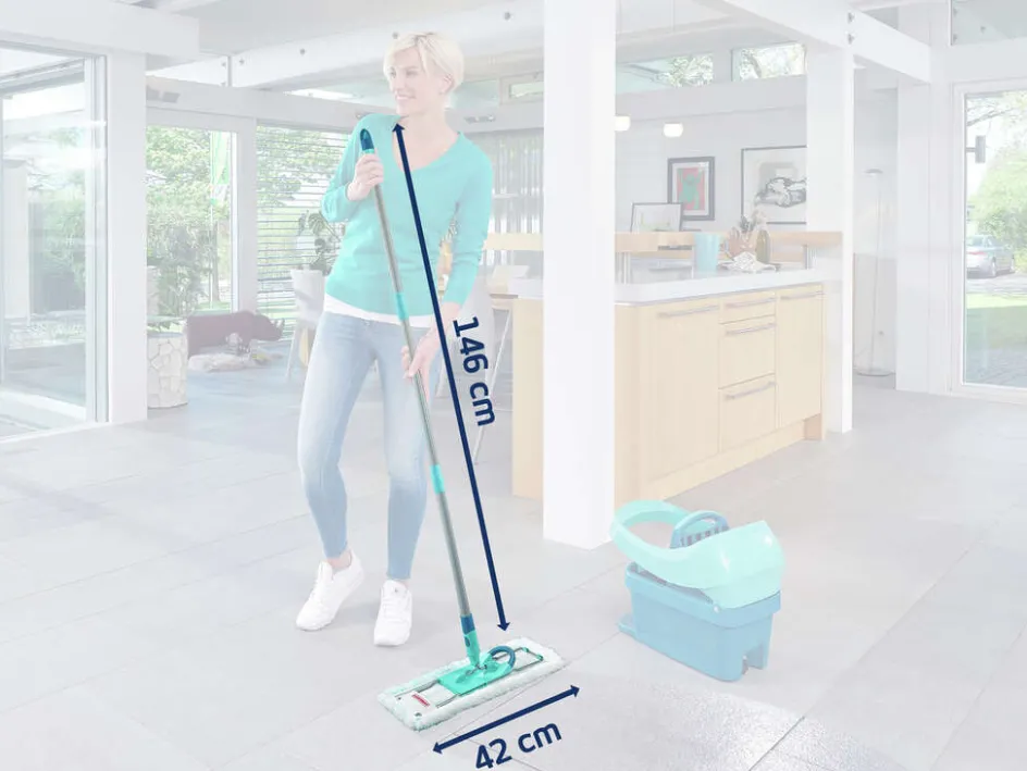 Best Leifheit Profi XL Micro Duo Gulvvasker, Hvid/Grøn