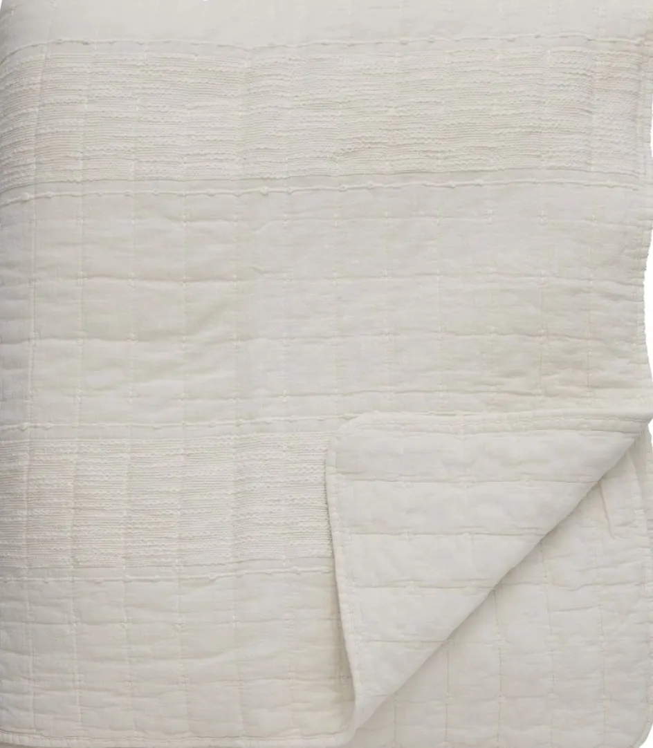 Online Lene Bjerre Isadora Sengetæppe 240x260 cm, Råhvid