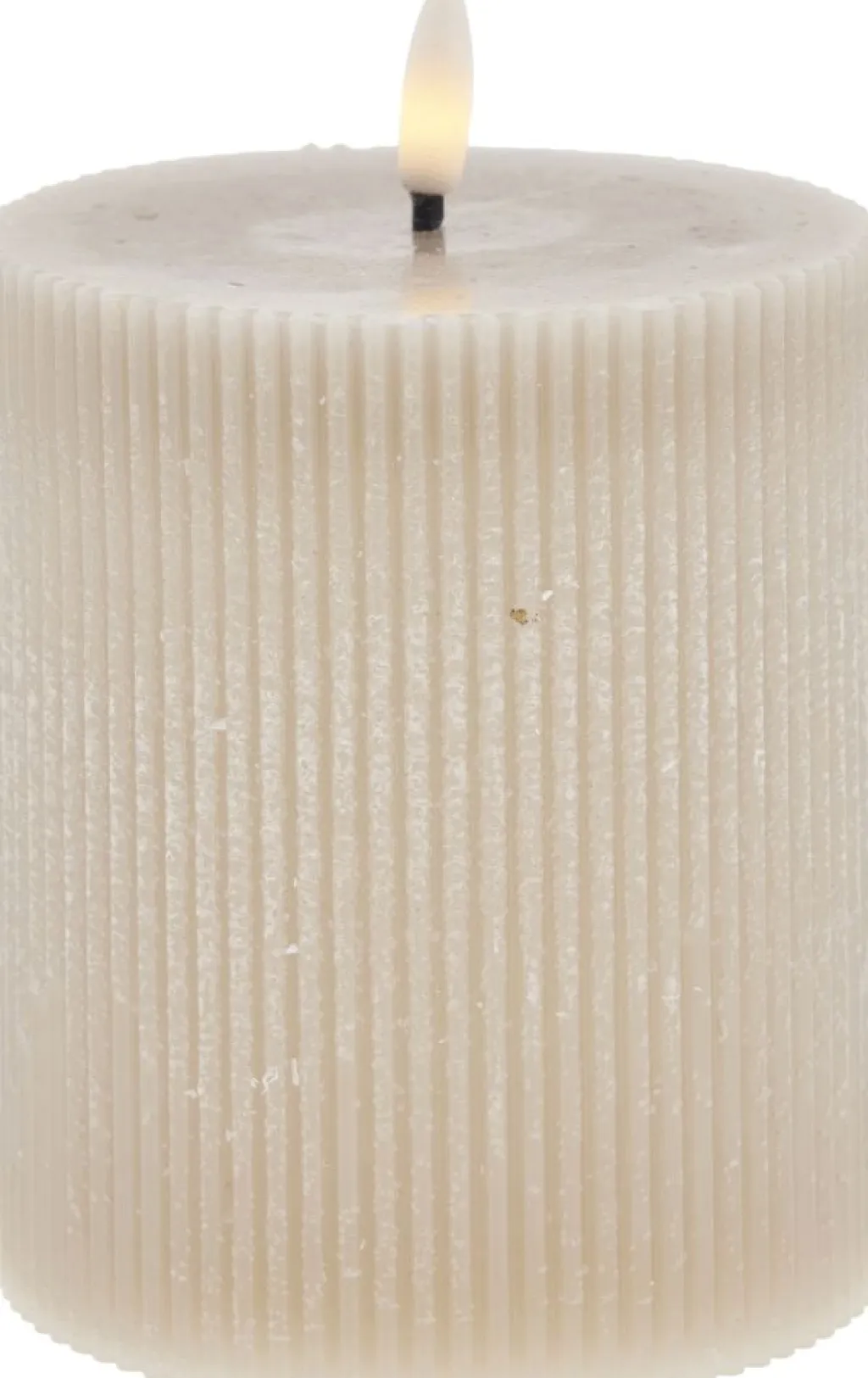 Lene Bjerre Stearinlys|Led Stearinlys > Lillia Bloklys LED ?10xH12 cm,