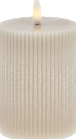 Clearance Lillia Bloklys LED ?7,5xH10 cm, Stearinlys|Led Stearinlys