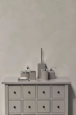 Outlet Lene Bjerre Portia Krukke H14 cm, Brun/Sølv