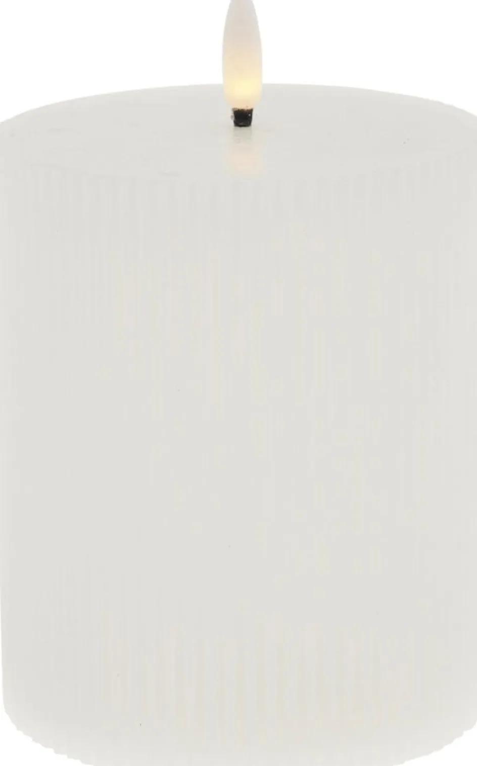 Best Lene Bjerre Lillia Bloklys LED ?10xH12 cm, Hvid