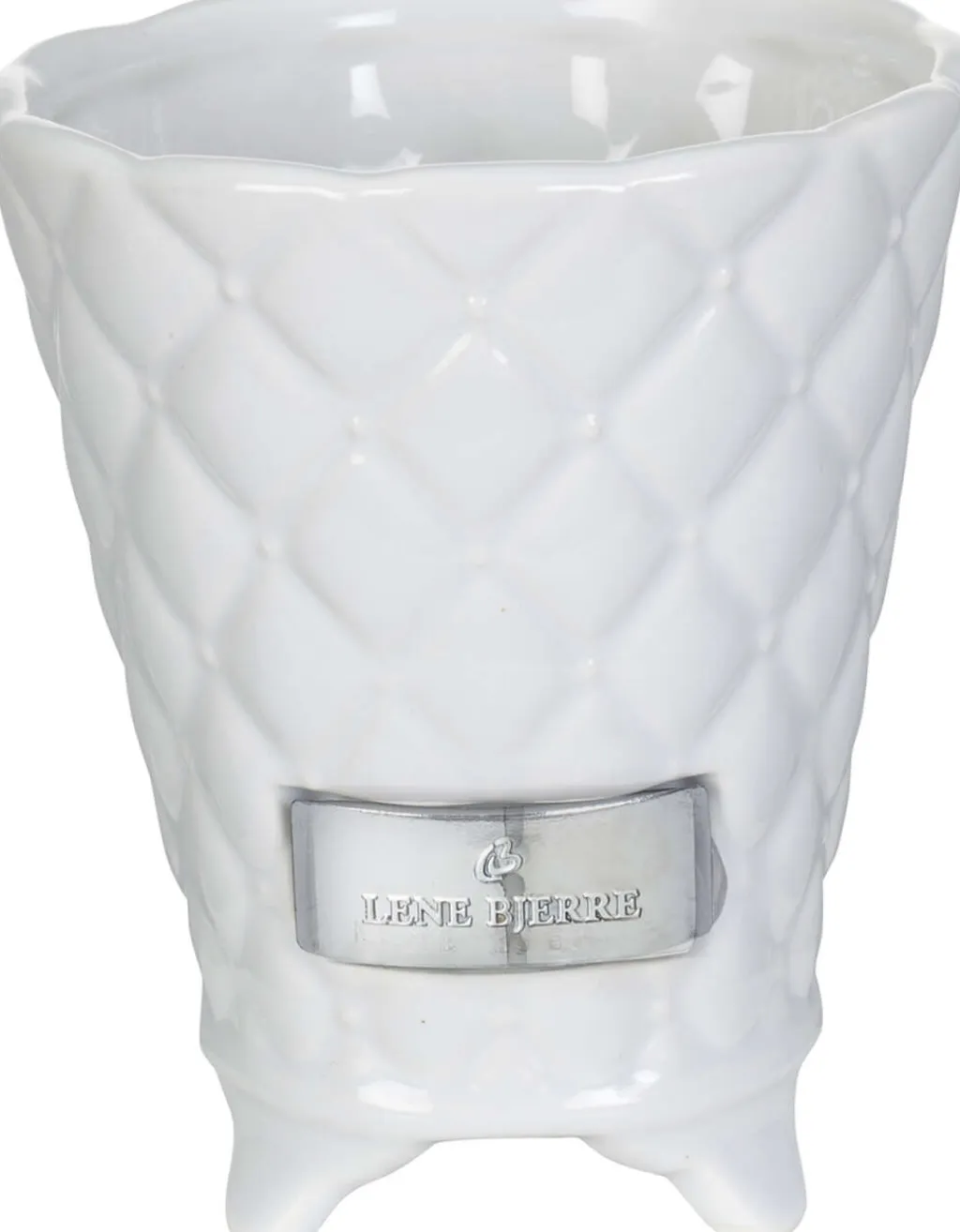 Lene Bjerre Stue|Urtepotter Og Krukker > Precious Urtepotteskjuler H12 cm, Hvid