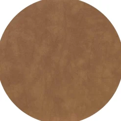 Online Lind DNA Circle Recycled Læder Dækkeserviet Ø38 cm, Nupo Natur