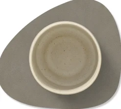 Sale Lind DNA Curve Recycled Læder Glasbrik 11x13 cm, Nupo Flint Grey