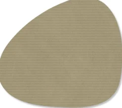 Best Lind DNA Curve Recycled Læder Glasbrik 11x13 cm, Corduroy Herbal Dust